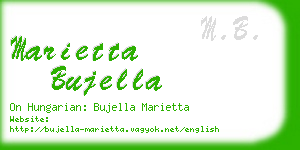marietta bujella business card